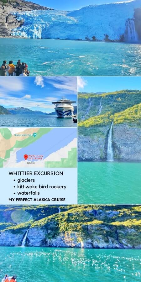 anchorage alaska: kittiwake rookery and glacier tour. things to do in whittier cruise port. whittier glaciers