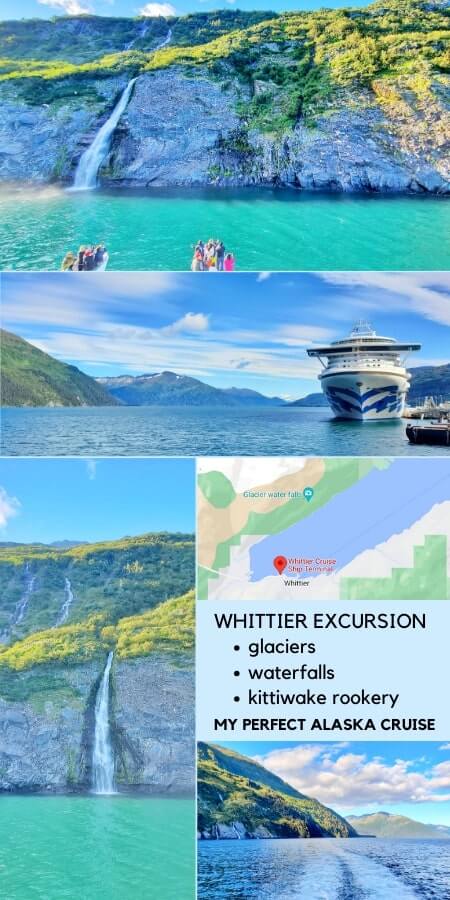 anchorage alaska: kittiwake rookery waterfalls. things to do in whittier cruise port. whittier waterfalls