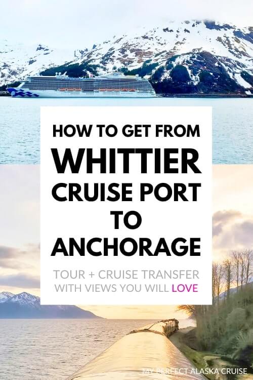 how to get from whittier cruise port to anchorage. cruise transfer. whittier to anchorage tour