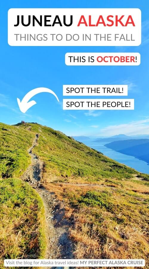 juneau alaska in october things to do: gastineau peak trail hiking in october
