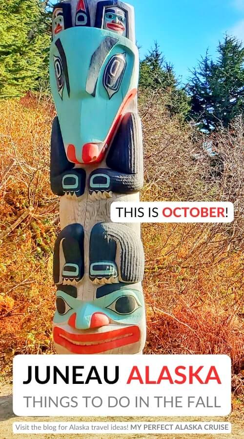 juneau alaska in october things to do: mount roberts totem poles