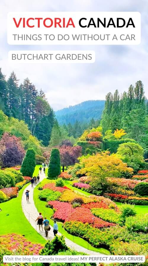 sunken garden at buchart gardens. best things to do in victoria canada