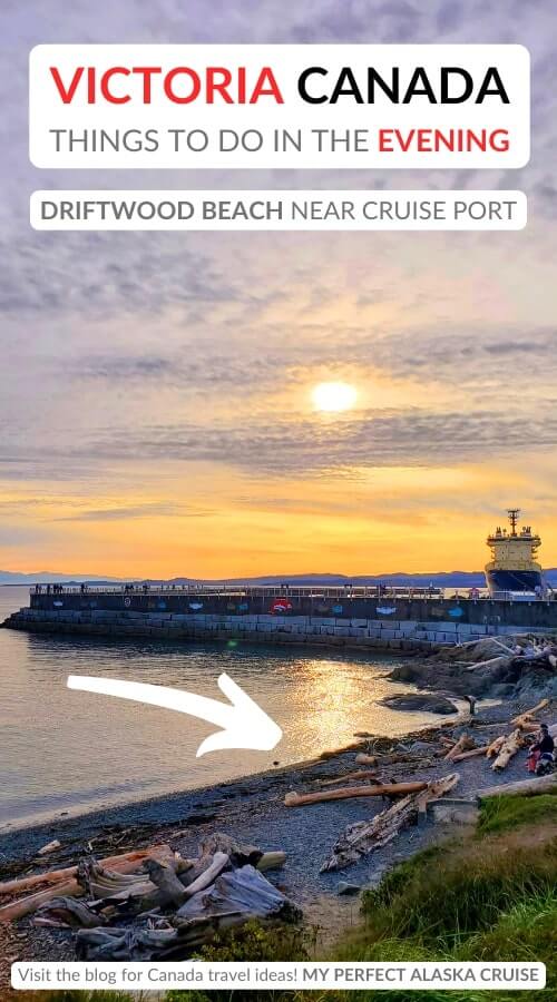 walking from victoria cruise port to driftwood beach