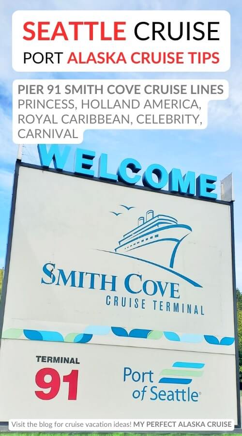 Seattle cruise port Pier 91 and Smith Cove