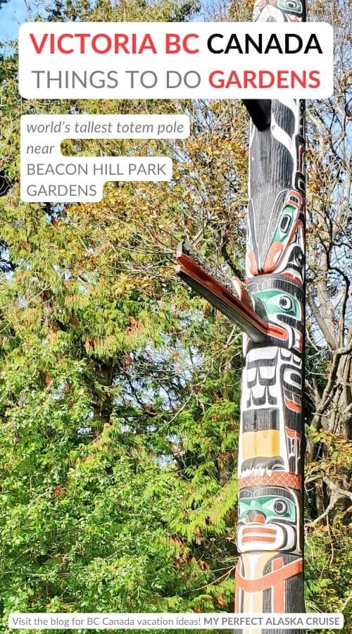 totem pole near beacon hill park gardens