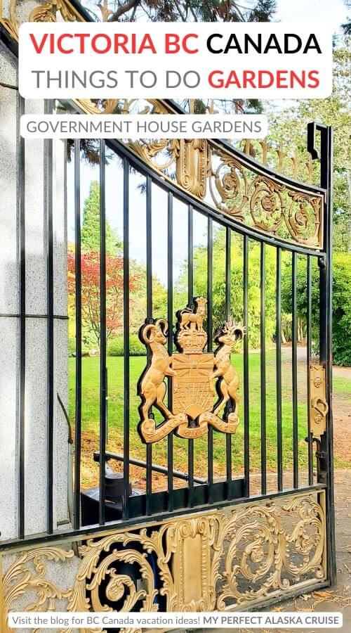 walking to government house gardens from victoria cruise port