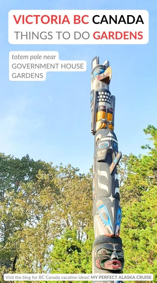 totem pole near government house gardens