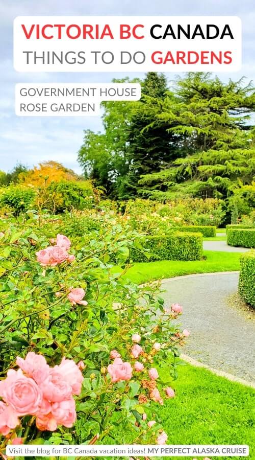 government house rose garden walk. victoria bc gardens