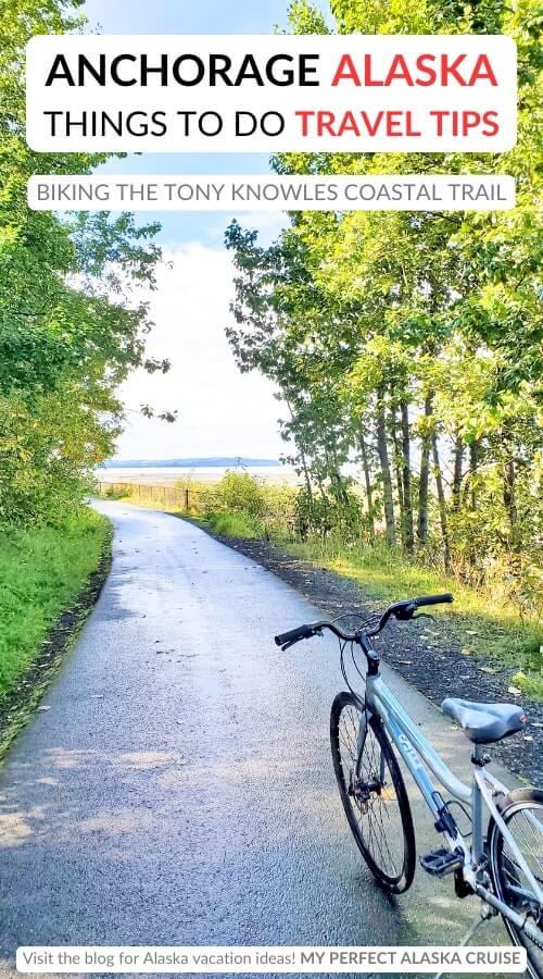 things to do in downtown anchorage without a car. biking anchorage tony knowles coastal trail.