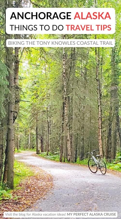 downtown anchorage without a car. biking anchorage tony knowles coastal trail.