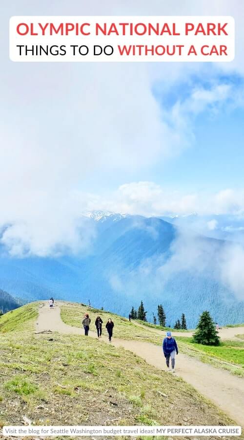 hurricane ridge hikes: high ridge trail. olympic national park without a car