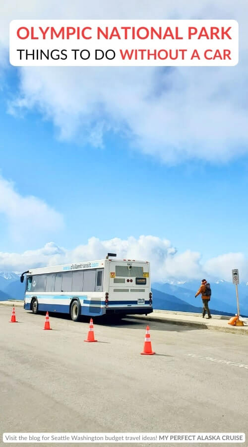 hurricane ridge shuttle for olympic national park without a car