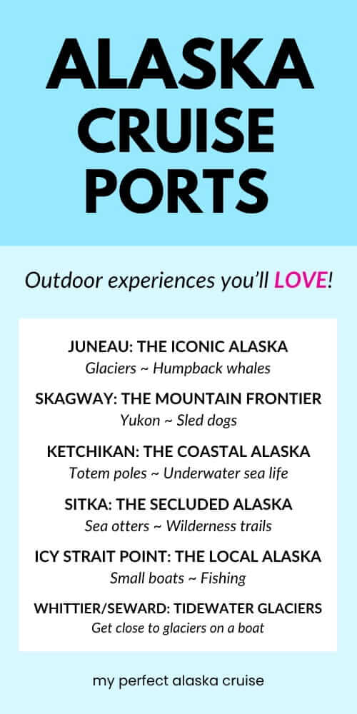 best alaska cruise ports. best things to do during an alaska cruise