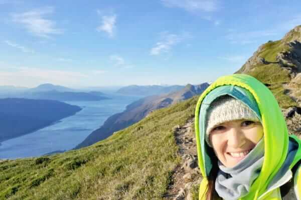 me in an alaska cruise port