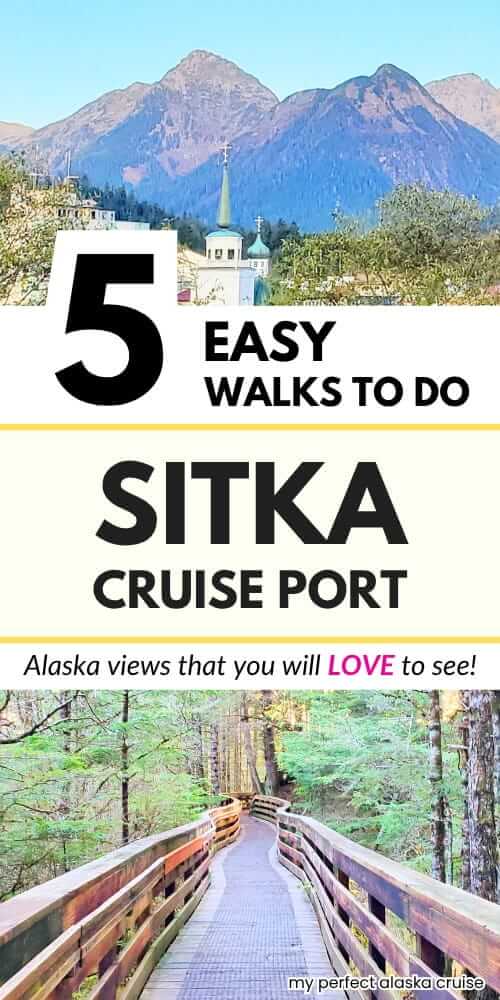 walking in sitka cruise port. easy things to do in sitka on your own for free and on a budget