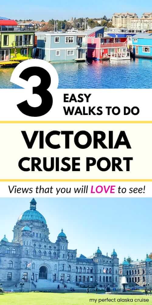 walking in victoria cruise port. easy things to do in victoria bc on your own for free and on a budget