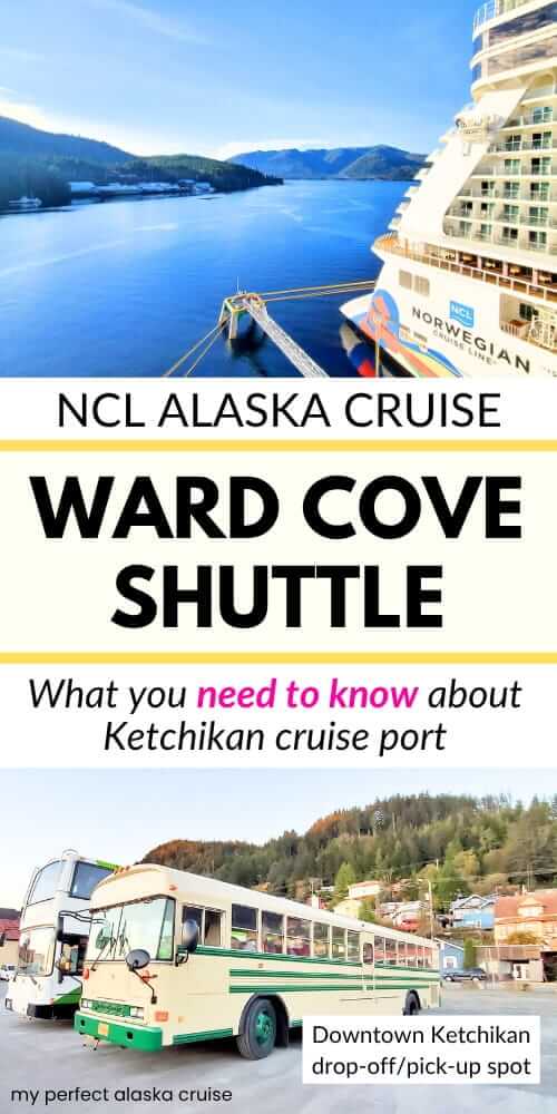 ward cove shuttle. downtown ketchikan drop-off and pick-up location