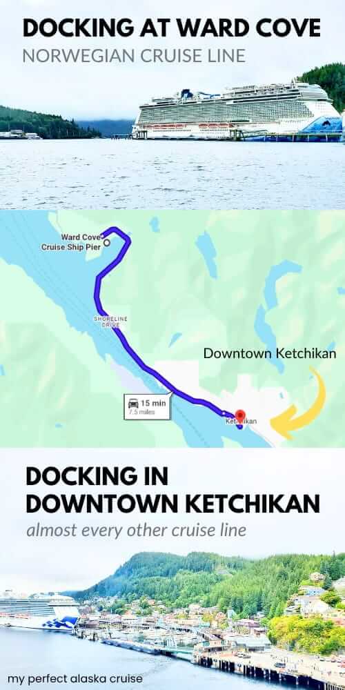 ward cove shuttle to downtown ketchikan map
