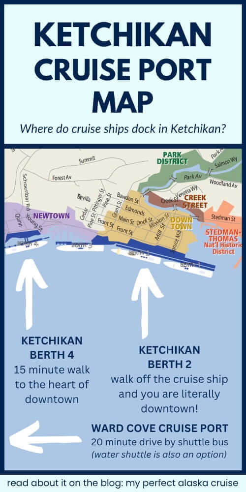 where do cruise ships dock in ketchikan. alaska cruise ship schedule