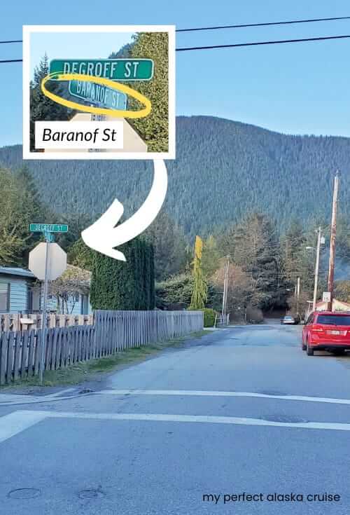 baranof street in sitka
