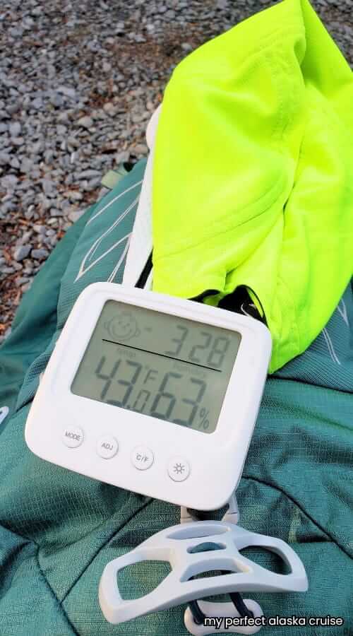 hiking in sitka in october weather temperature