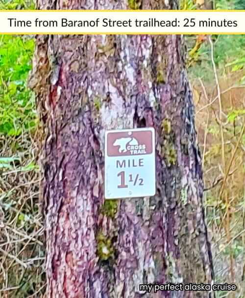 sitka cross trail mile marker 1.5 miles