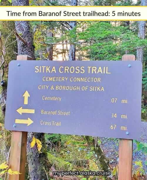 sitka cross trail, cemetery connector