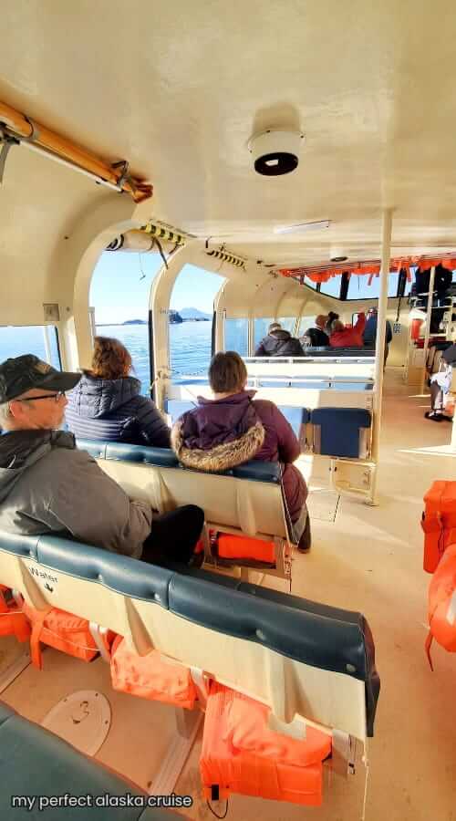 inside ncl lifeboat / tender boat