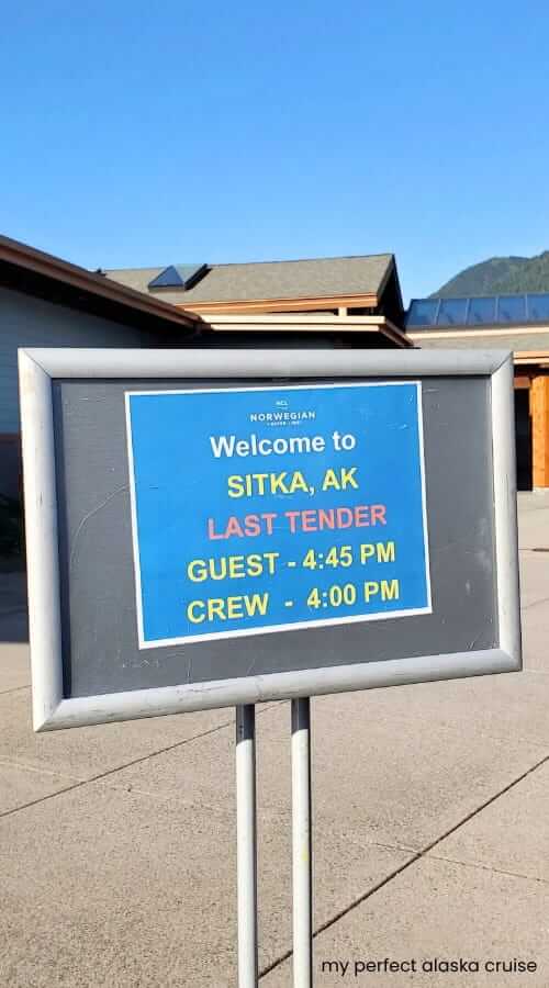 last tender boat to cruise ship