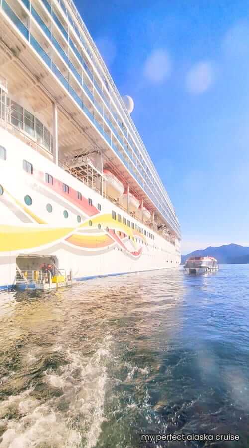 ncl cruise ship tender boat platform