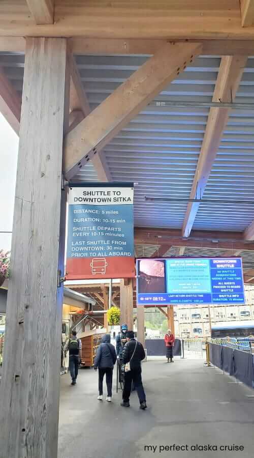 shuttle to downtown sitka line