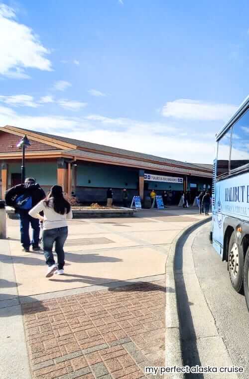 sitka cruise port shuttle drop off at harrigan centennial hall