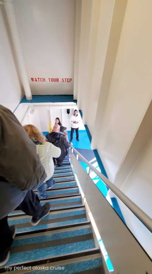 stairs to tender boat ncl